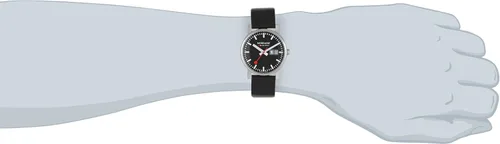 Vista 6 de Mondaine Reloj con correa de cuero Evo Big Date A669.30300.14SBB para hombre, Negro -, Casual