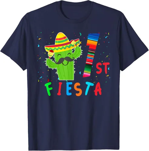 Vista 50 de Camiseta mexicana para fiesta temática de cumpleaños a juego, Negro, S