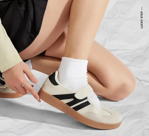 Vista 2 de LUCKY STEP Zapatillas de moda de suela fina para mujer