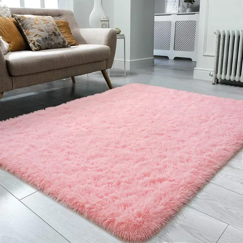 Vista 58 de Ompaa Alfombra Esponjosa, Alfombras de Área Súper Suaves y Peludas para Dormitorio y Sala de Estar - 6' x 9' Alfombra Grande de Felpa Peluda Shag