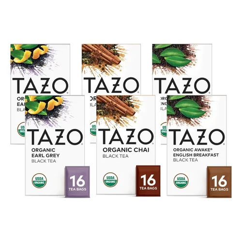 Vista 11 de TAZO Bolsas de té Earl Grey orgánico, té negro con cafeína, 16 bolsas de té en total