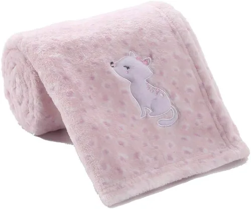 Vista 15 de CREVENT - Manta bonita, cómoda y mullida para bebés, niños y niñas, 30 x 40 pulgadas, ropa de cama, para cuna y cochecito, regalo para recién Oso