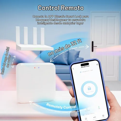 Vista 4 de TUYA - Puerta de enlace WiFi para timbre de puerta inteligente, cerrojo de huella digital