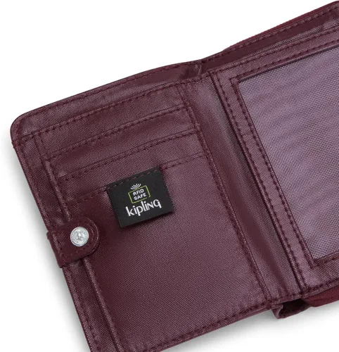 Vista 5 de Kipling Money Love, tecnología RFID anti-hacker, cartera con cierre de cremallera para mujer