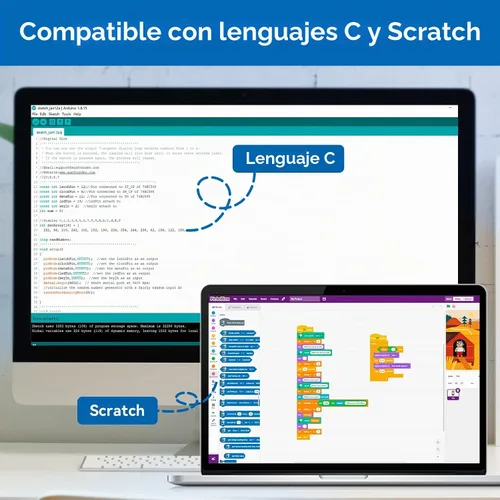 Vista 4 de SunFounder Kit de inicio completo de proyecto compatible con Arduino UNO R3 Arduino IDE/Scratch Coding con 42 tutoriales detallados en línea