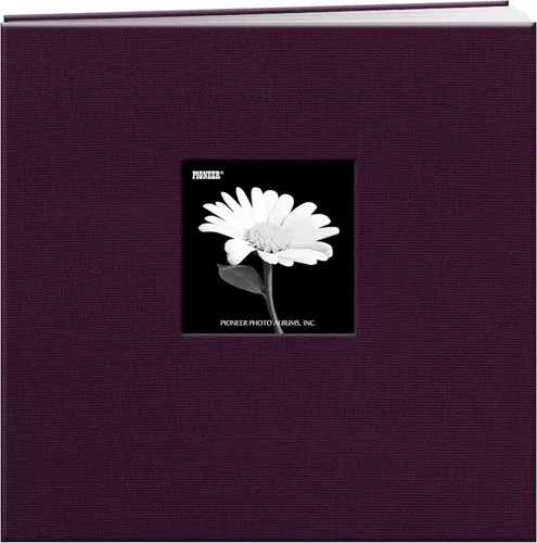 Vista 15 de Pioneer Libro de Memoria con Marco de Tela Frontal Postbound de 5 por 7 Pulgadas, Rojo Manzana