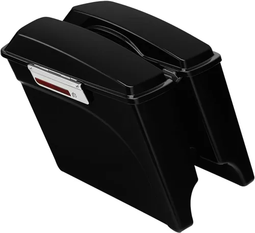 Vista 16 de Alforjas alargadas de 5 pulgadas TCMT para Harley Touring Street Electra Glide 1993-2013