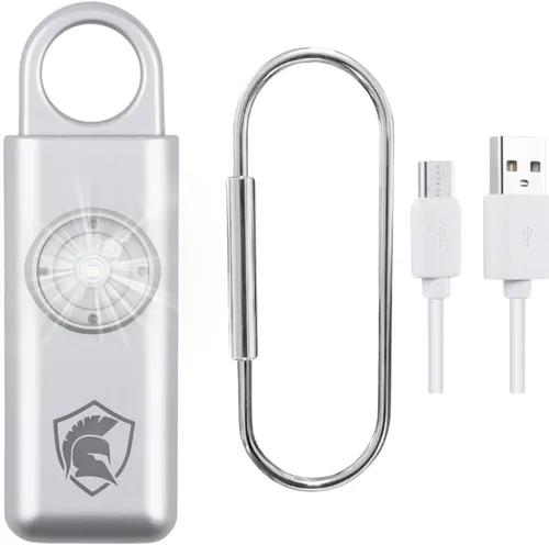 Vista 9 de Alarma de seguridad personal recargable (Aqua)