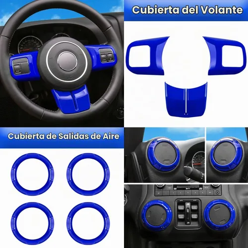 Vista 3 de E-cowlboy Juego completo de 18 piezas de adornos para interior de auto, kit de adornos para interior de auto
