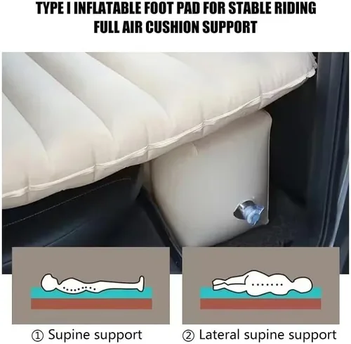 Vista 4 de Portable Car Air Mattress Compatible with Chevrolet Colorado, Thickened Inflatable Sleeping Pad for Camping, Road Trips & Travel, Includes Pump &