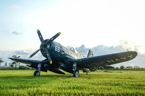 Vista 5 de Fms Avión Rc Plane 6 canales Control remoto Avión Racing Warbird 1700MM (66.9") Envergadura F4U Corsair V3 sin Reflex V2 RC Aviones para adultos PNP