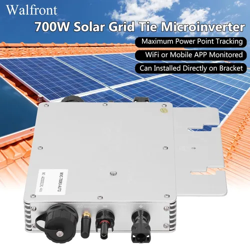 Vista 8 de Microinversor de lazo de rejilla solar de 700W, control WiFi móvil APP Monitoreo, salida de CA 120V para el sistema de energía solar casero