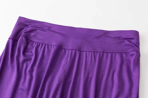Vista 85 de Pantalones de algodón modal para mujer de AvaCostume, pantalones suaves para practicar yoga o deportes.