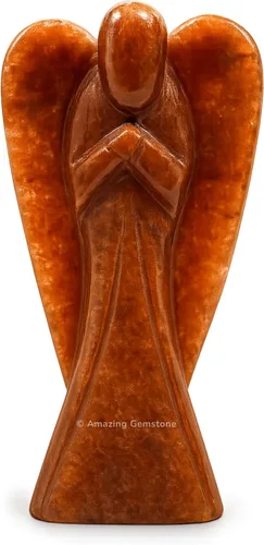 Vista 26 de Ángel de Amatista de Amazing Gemstone - Ángel de Cristal de Amatista y Figuras de Ángel Guardián de Bolsillo de Cristal de Amatista (10 centímetros)