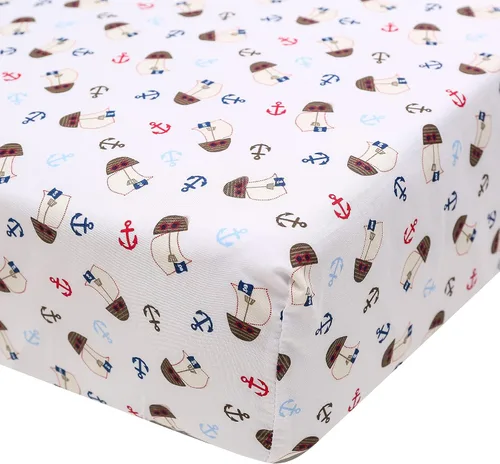 Vista 7 de Juego de ropa de cama de cuna de bebé de animales azules para cuna, 8 piezas