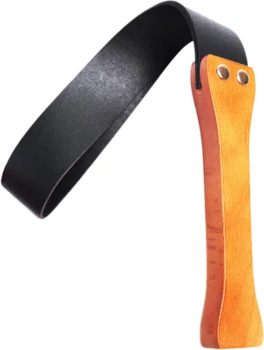 Vista 8 de Cultivo de cuero sintético para caballos ecuestre con mango de madera antideslizante
