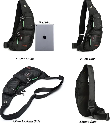 Vista 2 de Nicgid Sling Bag - Mochila bandolera para hombre