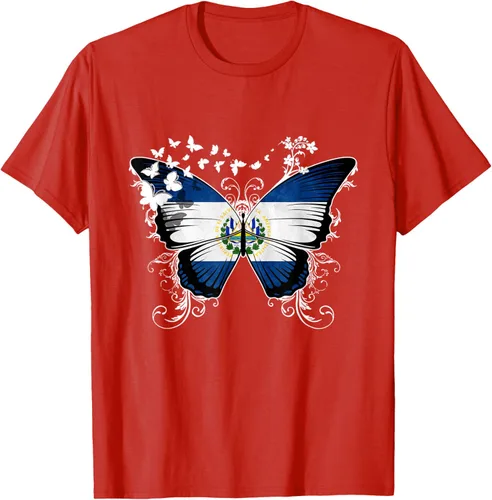Vista 88 de Camiseta con diseño de bandera de El Salvador