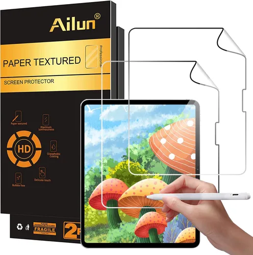 Vista 7 de Ailun Protector de pantalla con textura de papel para iPad Air 4/5 generación [10.9 pulgadas, 2022 5ª y 2020 4ª generación], iPad Pro de 11 pulgadas
