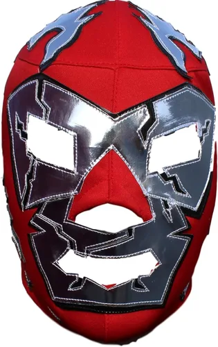 Vista 3 de Máscara de lucha libre mexicana, licra Pro-Fit, talla adulto