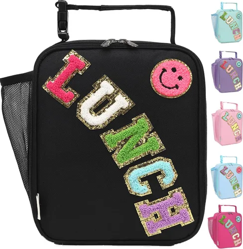 Vista 13 de GYEUKHAM Bolsa de Almuerzo Aislada para Mujeres, Niñas, Adolescentes, Bolsa de Almuerzo para Niños Grande con Aislamiento, Grande, Reutilizable