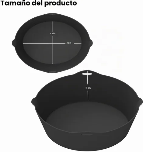 Vista 8 de Forros de Silicona Compatibles con Ollas de Cocción Lenta/Slow Cookers de 7 a 8 Cuartos, Inserto Divisor de Olla de Cocción Lenta Compatible