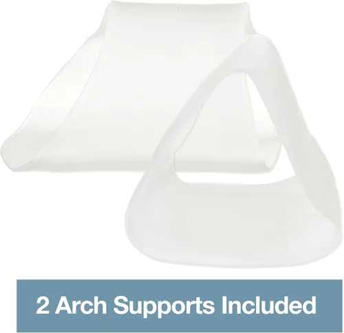 Vista 2 de ZenToes Soportes de arco de gel para fascitis plantar, pies planos, soporte para el dolor de pies, par de inserciones de gel para sandalias, tenis