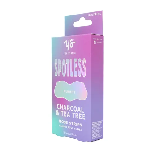 Vista 3 de Upper Canada Yes Studio Tiras nasales de carbón y árbol de té, eliminación purificadora de puntos negros, 18 tiras, desobstruye los poros para una
