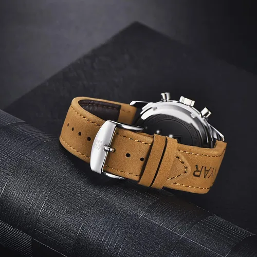 Vista 9 de BENYAR Mens Watches, Chronograph Analog Quartz Movement Sports Wrist Watch, 30M Waterproof Watch for Men, Retro Street Style Men's Watch