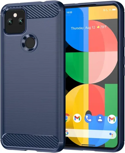 Vista 8 de Funda para Google Pixel 5A 5G Funda de fibra de carbono delgada y suave TPU Funda protectora de absorción de golpes Cubierta de teléfono a prueba