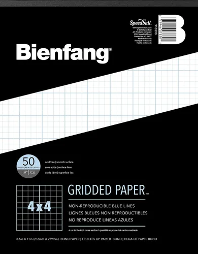 Vista 16 de Bienfang Designer Grid - Bloc de papel cuadriculado, sección cruzada de 10x10, 8.5 x 11 pulgadas, 50 hojas Sección transversal 10x10