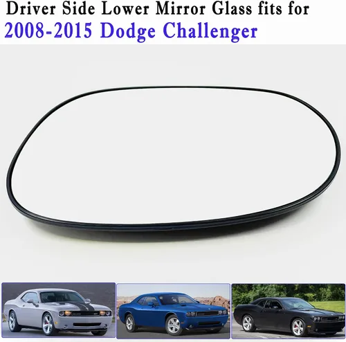 Vista 5 de Espejo calefactable para el lado del conductor, compatible con Dodge Challenger 2008, 2009, 2010, 2011, 2012, 2013, 2014, 2015, con soporte trasero