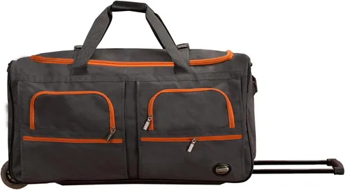 Vista 33 de Rockland Rolling Duffel Bag, Black, 22" Negro (Blackdot)