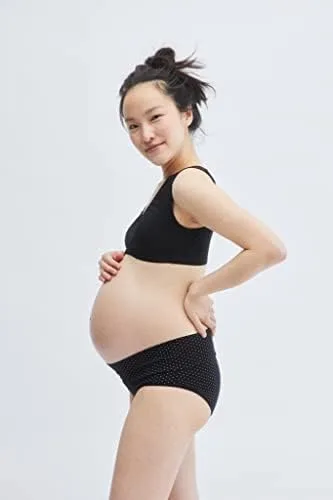 Vista 4 de Motherhood Maternity 3 Pack Maternity Panties Foldover and Bikini Style Underwear for Pregnancy Sizes Small to 3X