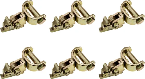 Vista 16 de Mega Cargo Control 1 paquete de accesorios giratorios de rodillo E-Track, anclajes de amarre resistentes para correas de trinquete E Track