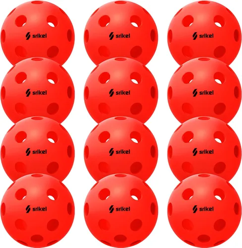 Vista 21 de Bolas de Pickleball Srikel para Exteriores - Bolas de Pickleball Aprobadas por USAPA, Diseño Roto-Moldeado Sin Costuras para Durabilidad, 4 Paquetes