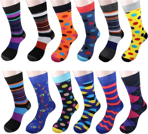 Vista 29 de 12 pares de calcetines de vestir para hombre