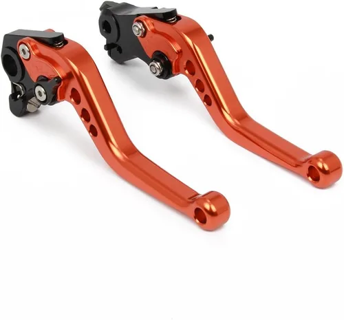 Vista 2 de AnXin Palancas de embrague de freno corto CNC para 1290/1190/1090/1050 Adventure R 2013-2020/690 Enduro R/SMC/SMC R2014-2023 Naranja