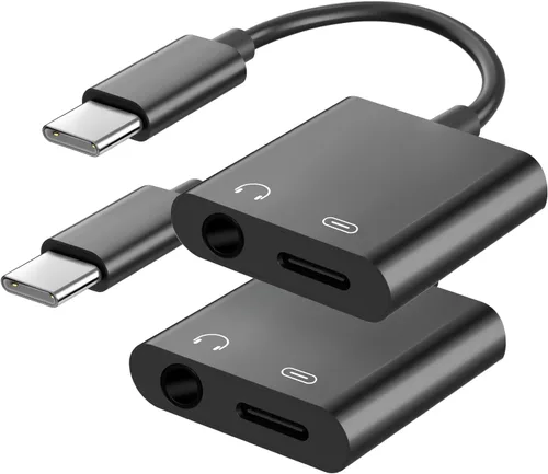 Vista 9 de Seulliya Adaptador USB C a 3.5mm para Auriculares y Cargador, Divisor 2-en-1 de Audio y Carga Rápida para Apple iPhone 17/16/15/Pro/Pro Max, iPad