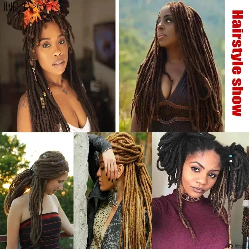 Vista 6 de Juego de 4 ganchos de ganchillo para rastas, aguja de rastas, herramienta de ganchillo para rastas, aguja de tejer, aguja de ganchillo para rastas