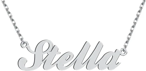 Vista 239 de Personalized Custom Name Pendant Necklace Stainless Steel for Women