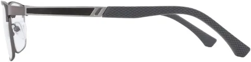 Vista 4 de ZENOTTIC Gafas de lectura con luz azul para hombre, lectores de computadora, marco de metal cuadrado de moda, antirreflejos