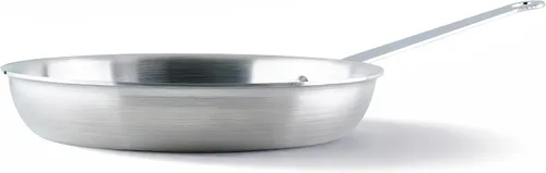 Vista 2 de Sartén Winco de aluminio de 10 pulgadas, acabado satinado