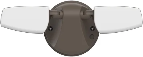 Vista 9 de HALO Luz LED de inundación y seguridad para exteriores, activada por movimiento, del atardecer al amanecer, 1420 lúmenes, bronce