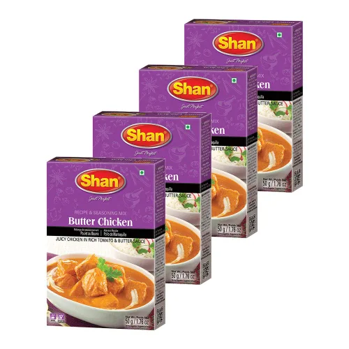 Vista 297 de Shan Chicken 65 - Mezcla de recetas y condimentos de 2.1 oz (60 g) - Polvo de especias para pollo frito picante agridulce - Adecuado