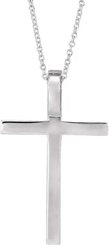 Vista 3 de Cruz Crucifijo colgante cadena collar (1.142in x 0.709in)