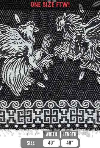 Vista 2 de ShirtBANC Poncho de Serape mexicano Capa Azteca Múltiples Estilos Hecho en México