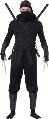 Vista 3 de Adult Stealth Shinobi Ninja Plus Size Costume