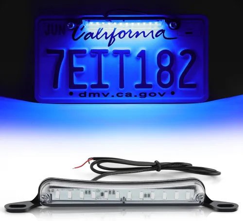 Vista 15 de LivTee Luz de matrícula, Luces LED de matrícula extremadamente brillantes, montaje para remolque, UTV, ATV, camión, RV, barco, color ámbar