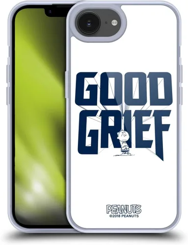 Vista 141 de Head Case Designs Funda de gel con licencia oficial de Peanuts Charlie Brown Good Grief Rock Tees [protección de grado militar] compatible con Apple